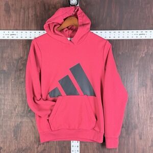 Adidas Essential Big Logo Pullover Hoodie Sweatshirt Fleece Youth Large 14/16